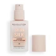 Makeup Revolution Silk Serum Foundation 23ml (Various Shades) - F3