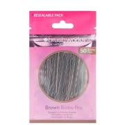 brushworks Brown Bobby Pins