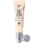 IT Cosmetics CC+ and Nude Glow Lightweight Foundation and Glow Serum w...