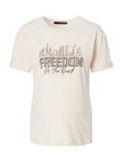 Supermom Camiseta 'Freedom'  blanco lana / moca