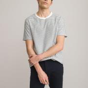 Camiseta de algodón estampado con cuello redondo y manga corta