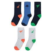 Set de 5 calcetines de fantasía, diseño dinosaurio