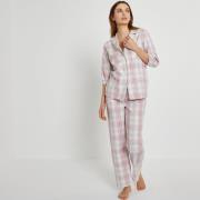 Pijama de sarga de algodón, a cuadros