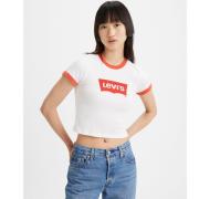 Camiseta crop, logo delante