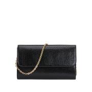 Bolso de hombro con cadena, forma rectangular