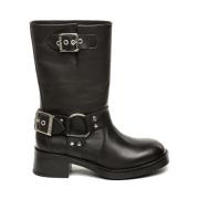 Botas moteras de piel Blessing