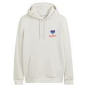 Sudadera con capucha logo en el corazón en la espalda