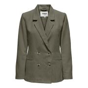 Blazer recta, doble botonadura