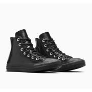 Zapatillas de piel Chuck Taylor All Star Hi Black Lux