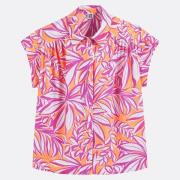 Camisa de manga corta, estampado floral