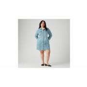 Vestido camisero de tela vaquera