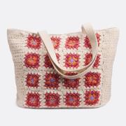 Bolso tipo tote en ganchillo de algodón